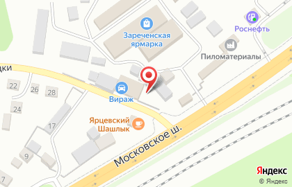 Автомойка в Смоленске на карте