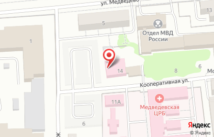 Медведевская центральная районная аптека №44 на карте