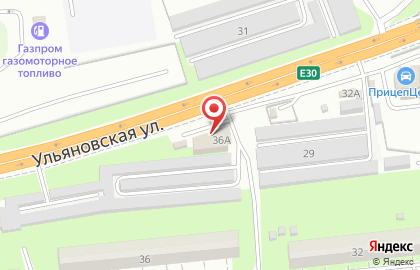 Центр автосервиса на Ульяновской улице на карте