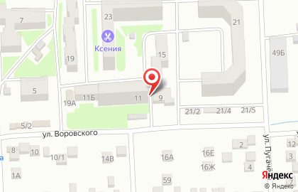 Детский сад №25, Семицветик на улице Воровского на карте