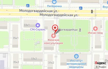 Главное бюро медико-социальной экспертизы по г. Москве на Молодёжной на карте