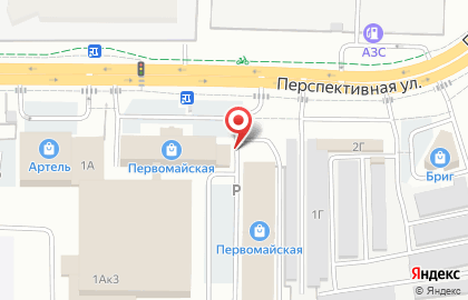 Киоск фастфудной продукции на Перспективной улице на карте