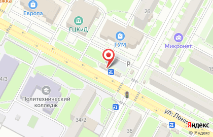 Магазин Зелёный луг на улице Ленина на карте
