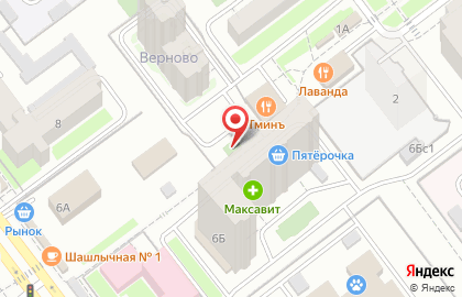 Продовольственный магазин Курочка Ряба на проспекте Генерала Тюленева на карте
