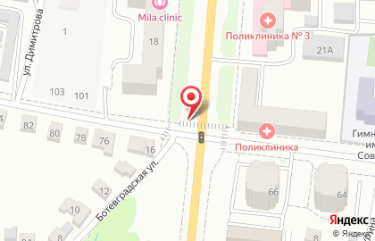 Салон обуви MILANA на Советской улице на карте