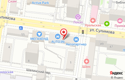 Магазин Красное & Белое на улице Сулимова, 53 на карте