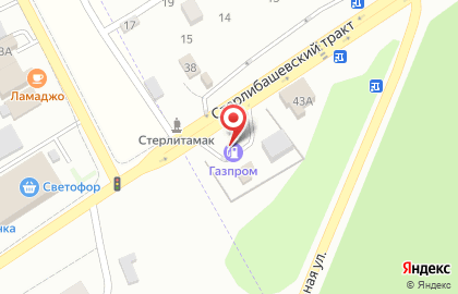 Газпром в Уфе на карте