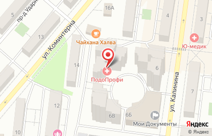 Частное охранное предприятие Агат на Калинина на карте