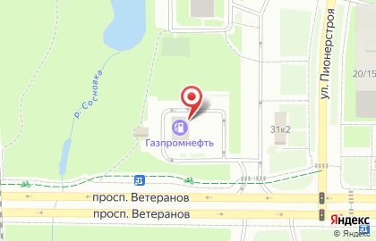 АЗС Газпромнефть в Санкт-Петербурге на карте