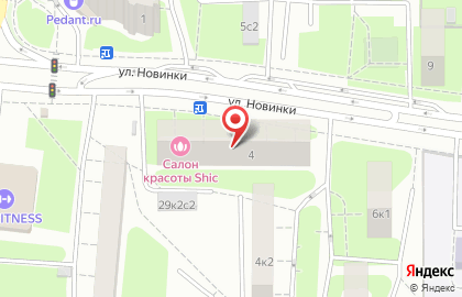 ЗООмагазин СОМИК на улице Новинки на карте