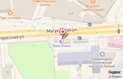 Кафе быстрого питания Русский аппетит на Матросской улице на карте