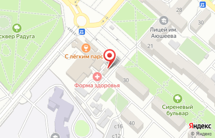 Магазин овощей и фруктов в Железнодорожном районе на карте