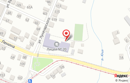 Лицей №20 на площади Ленина на карте