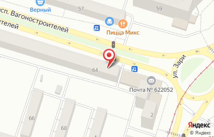 Многофункциональный центр Мои документы на проспекте Вагоностроителей на карте