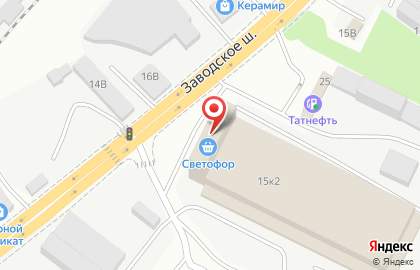 Лакокрасочный завод Русский цвет на Заводском шоссе на карте