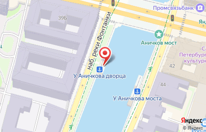Судоходная компания Самсон на набережной реки Фонтанки на карте