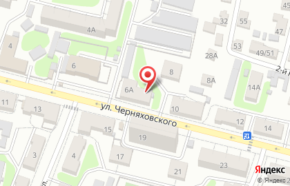 Магазин Белорусская косметика на улице Черняховского на карте