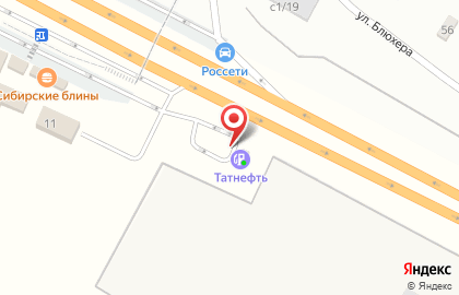 АЗС Октан на улице Блюхера на карте