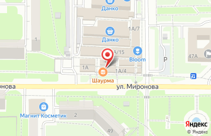 Магазин халяльного мяса на улице Миронова на карте