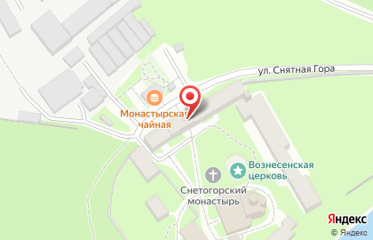 Снетогорский монастырь в Пскове на карте