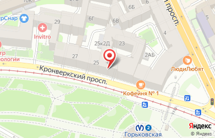 Кафе Pita`s на Кронверкском проспекте на карте
