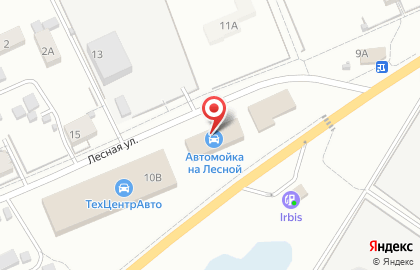 Автомойка на Лесной на карте