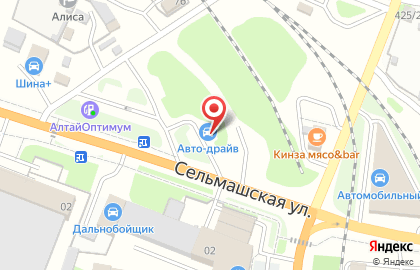 Магазин АВТОдрайв в Рубцовске на карте