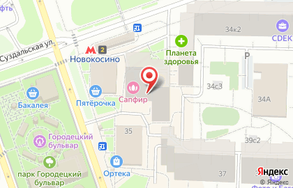 Магазин суши Суши wok на Городецкой улице на карте