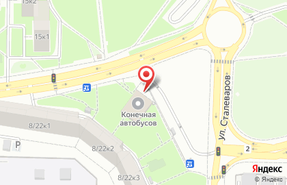 Конечная автобусная станция Ивановское на карте