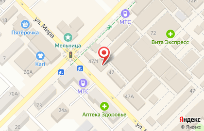 Магазин товаров для дома Семейный квартал на улице Мира в Азове на карте