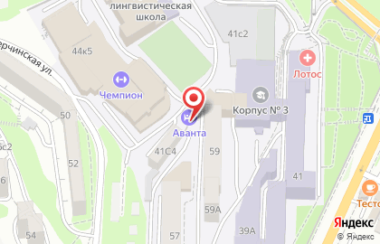 Гостинично-ресторанный комплекс Аванта в Ленинском районе на карте