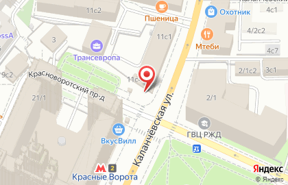 Мясницкий ряд на Каланчёвской улице на карте