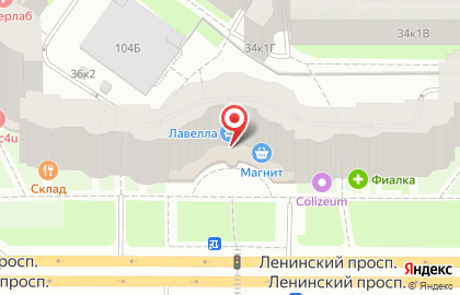 Центр мебели РИМ на Ленинском проспекте на карте