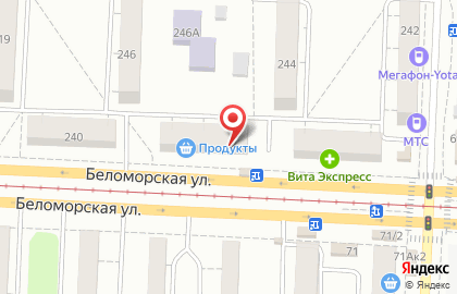 Булочная-пекарня Жар-Свежар на Беломорской улице на карте