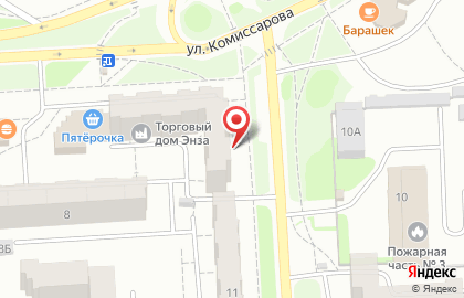 Фирменный магазин Павловская курочка на улице Комиссарова на карте
