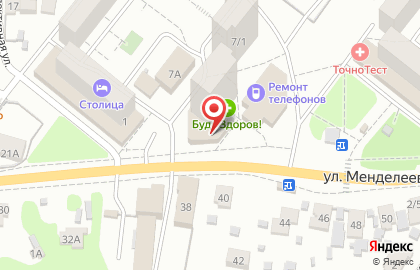 Арника-Уфа на улице Менделеева на карте