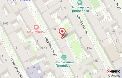 Школа танцев D-Dance на Технологическом институте I на карте