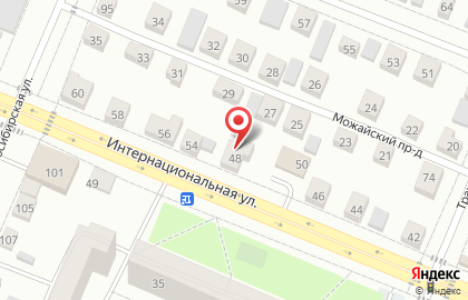 Торгово-строительная компания Абрис на Интернациональной улице на карте