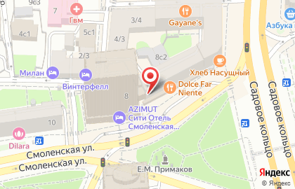 Фитнес-клуб X-Fit на Смоленской площади на карте