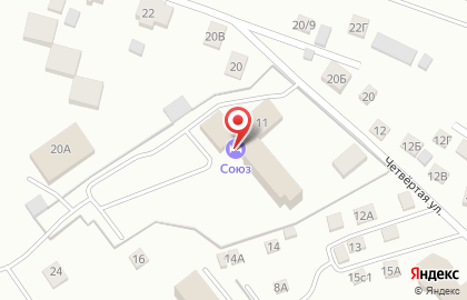 Гостиничный комплекс Союз в Советском районе на карте