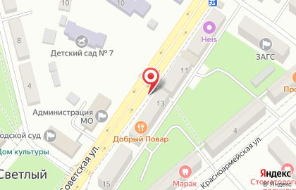 Салон сотовой связи МТС на Советской улице на карте