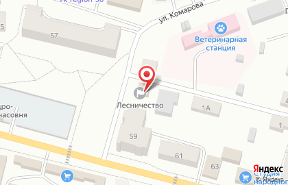 Краснотурьинское участковое лесничество на карте