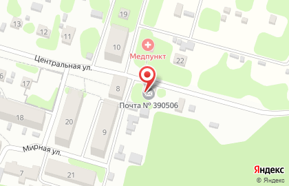Почта России в Рязани на карте
