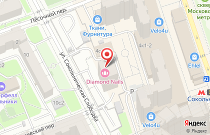 Студия маникюра Diamond nails на карте