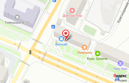 Магазин радиотоваров и электротехники на проспекте Ломоносова на карте