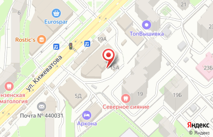 Строящиеся объекты, ООО Пензастройпроект на карте
