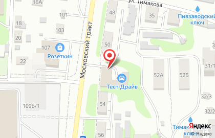 СТО Тест-Драйв на Московском тракте на карте