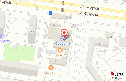 Киоск по продаже цветов в Автозаводском районе на карте