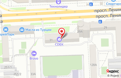 Маки на проспекте Ленина на карте
