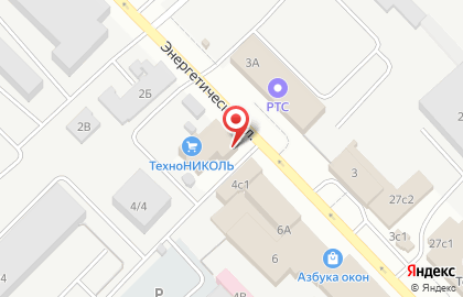 Федеральная сеть автомагазинов МаслоМаркет на Энергетической улице на карте